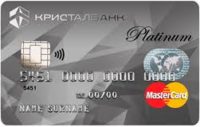 Кристалбанк — Картка «Кристал Кредит» MasterCard  Platinum гривнi