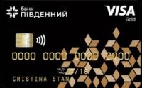 Банк Пiвденний — Картка «Мрiйка» Visa Gold гривнi