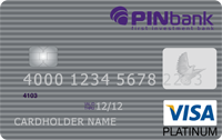 PINbank — Картка «Зарплатна з овердрафтом» Visa Platinum гривнi