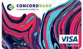 Конкорд Банк — Карта «Наличные до зарплаты» Visa гривны