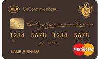 Укрбудинвестбанк – Карта MasterCard Debit Gold гривны